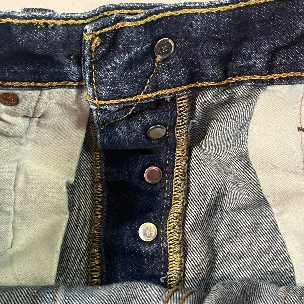 Levis 501‎ Jeans Mens 32x30 Blue Button Fly Denim Pants Classic Wash 100% Cotton